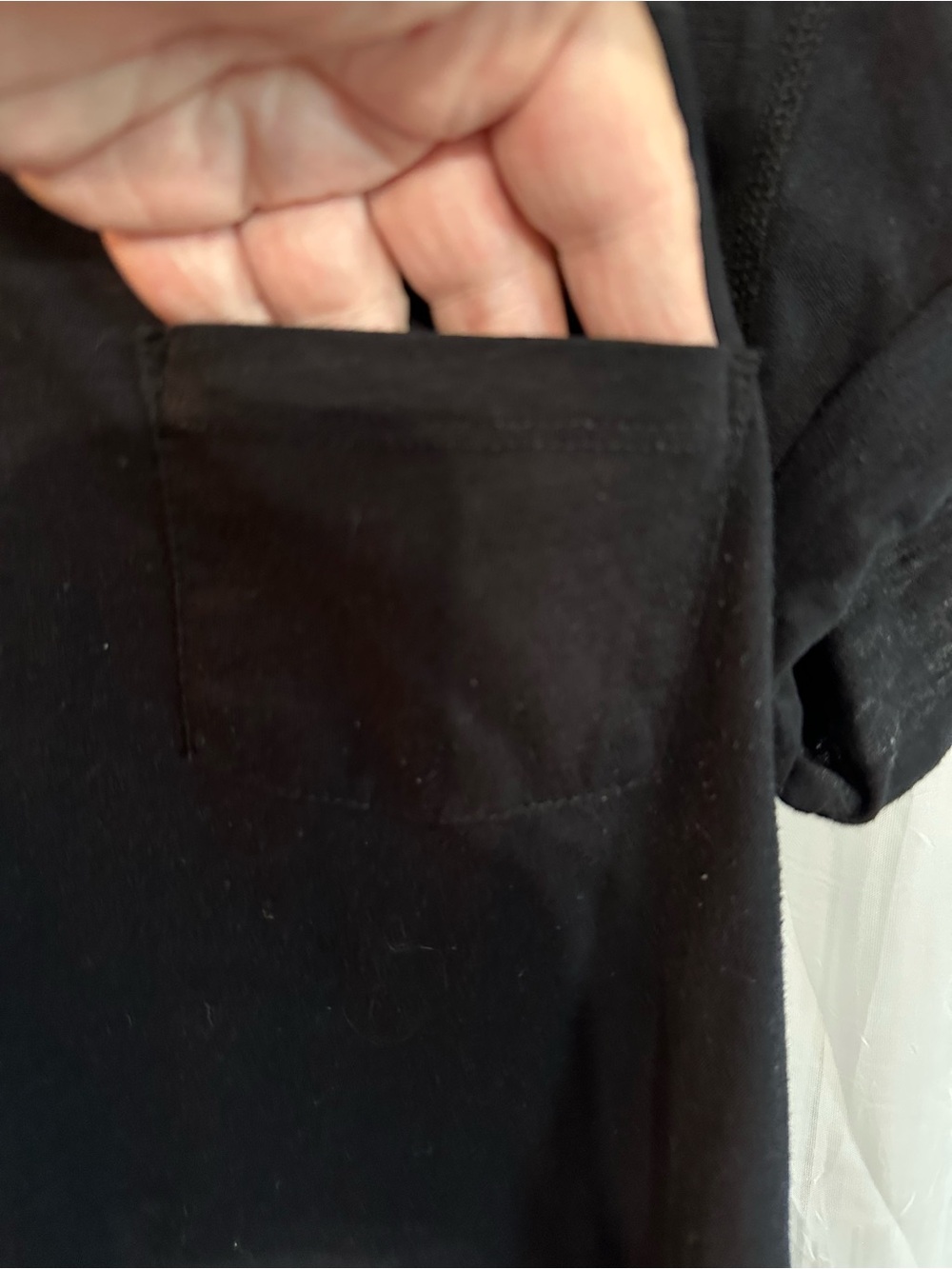 a.n.a Black Short-Sleeve Crew Pocket Tee - Picture 3 of 7